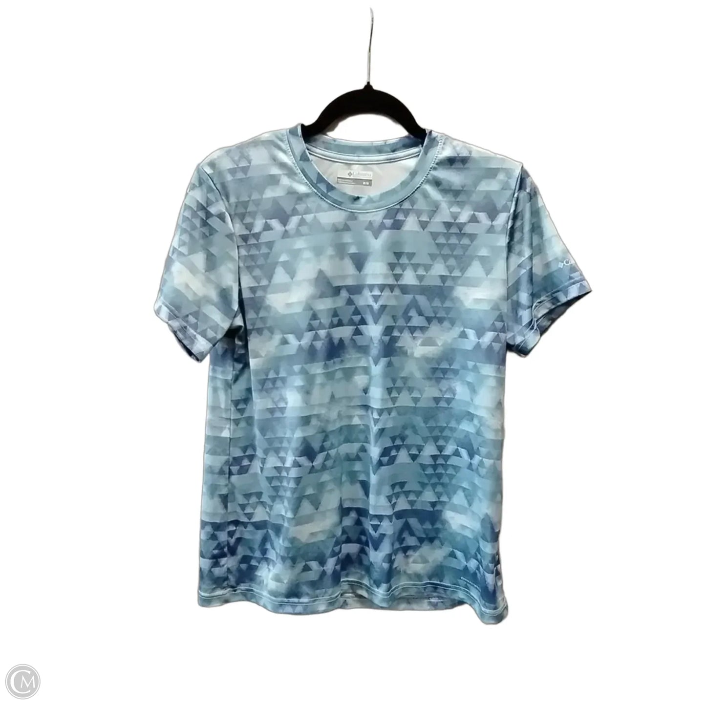 Athletic Top Short Sleeve By Columbia In Blue, Size: M