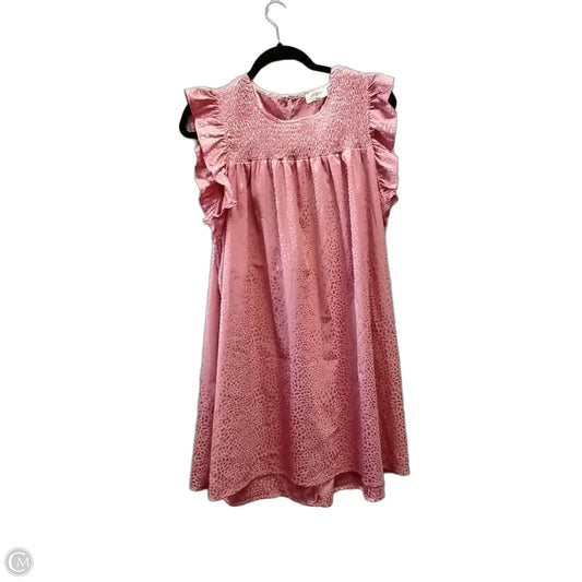 Dress Casual Short By Umgee In Pink, Size: L