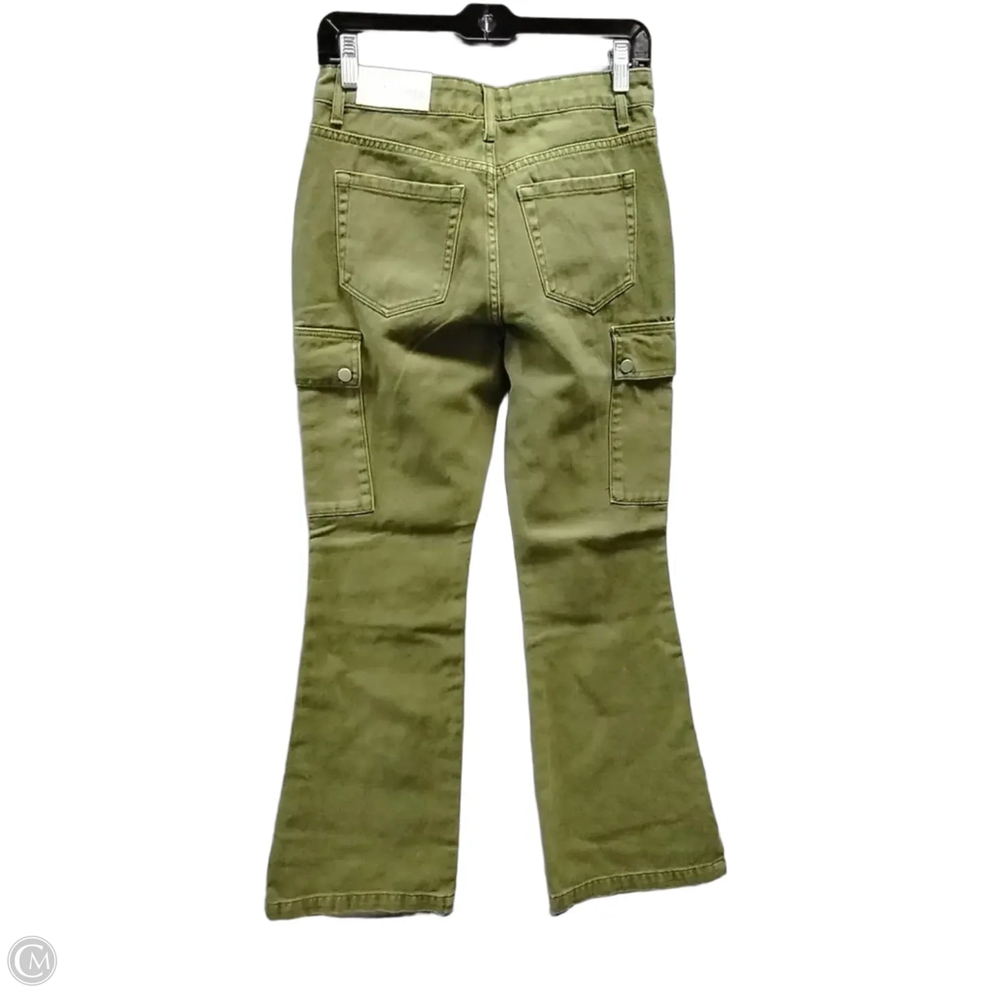 Jeans Flared By Cme In Green Denim, Size: 2