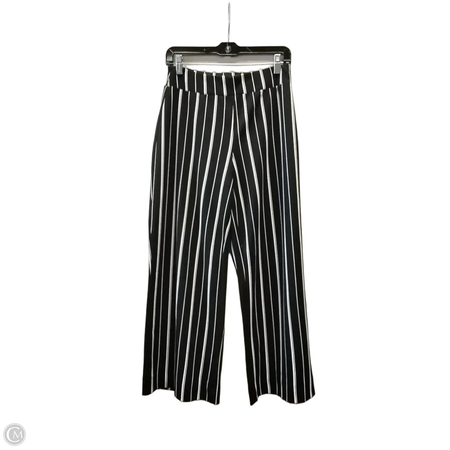 Pants Wide Leg By Harve Bernard In Striped Pattern, Size: M