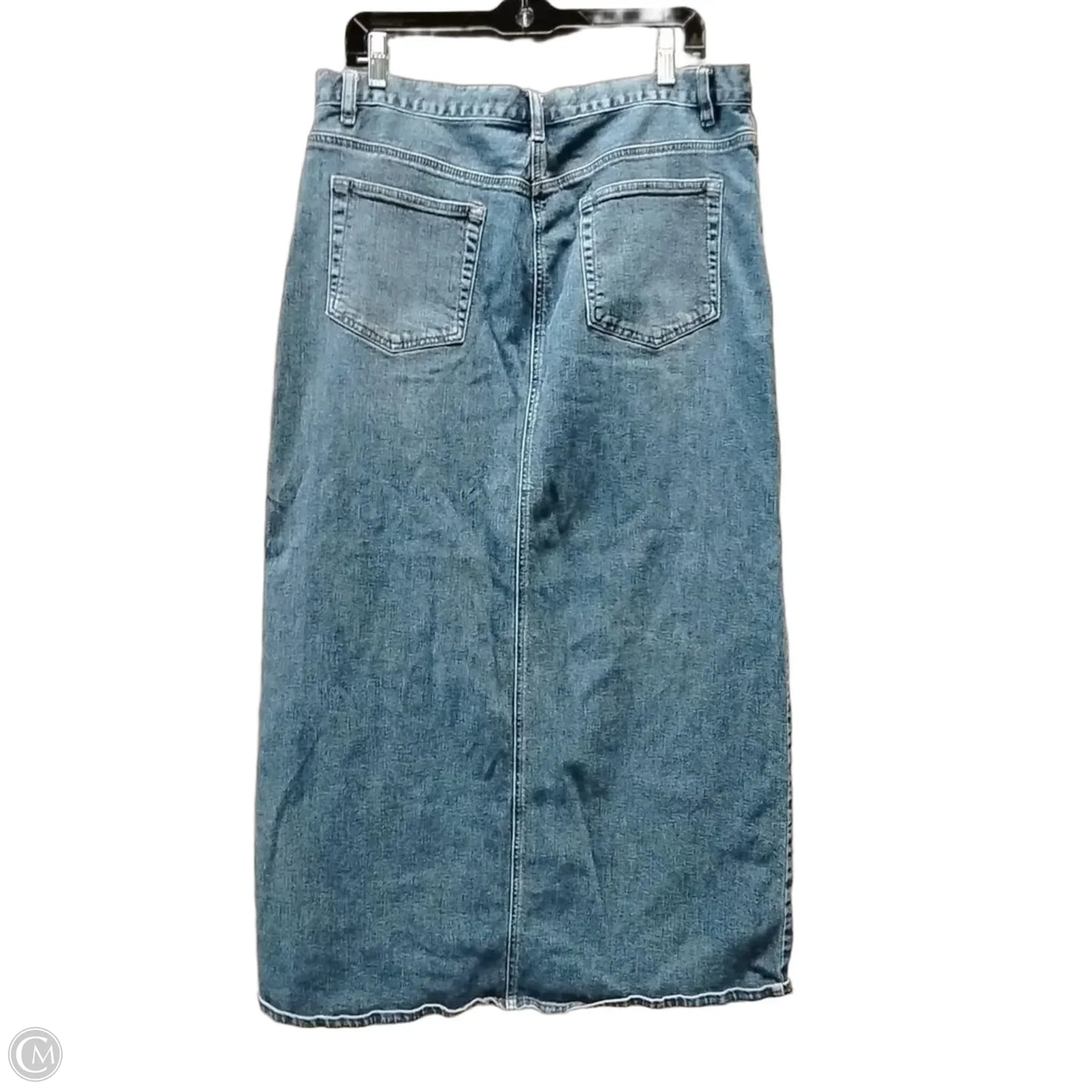 Skirt Maxi By Gap In Blue Denim, Size: 14