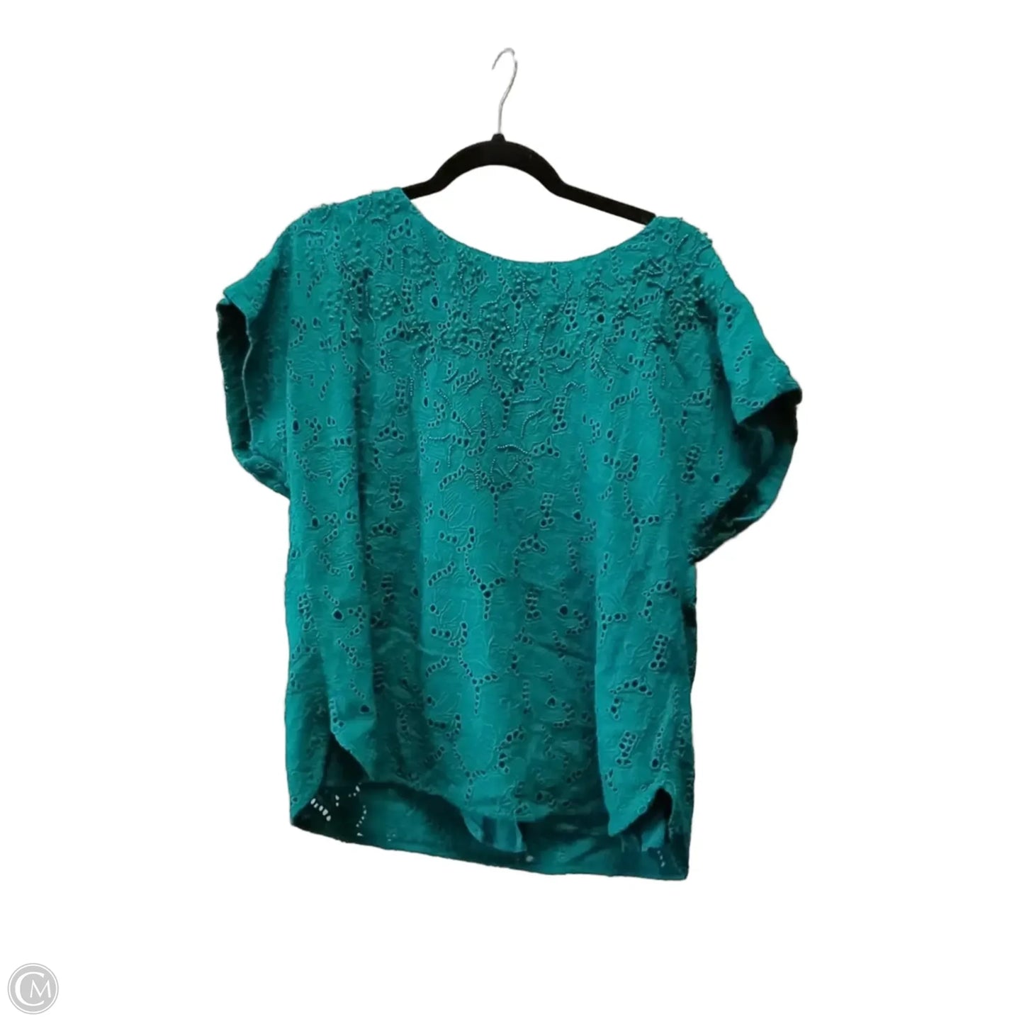 Top Short Sleeve By Maeve In Green, Size: M