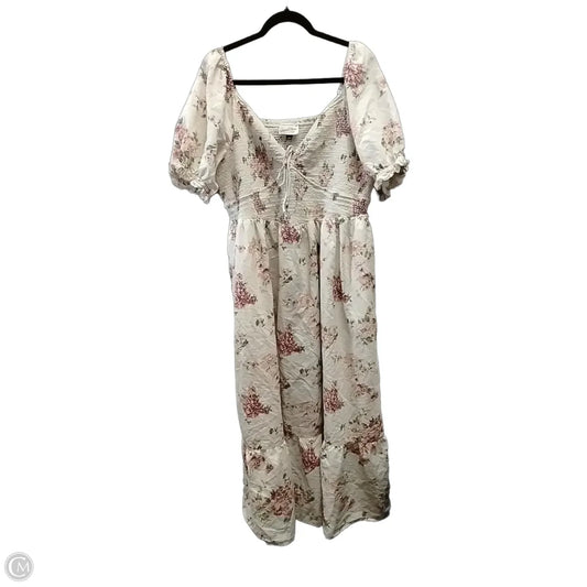 Dress Casual Maxi By Universal Thread In Floral Print, Size: Xxl
