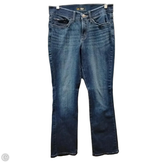 Jeans Boot Cut By Lee In Blue Denim, Size: 8