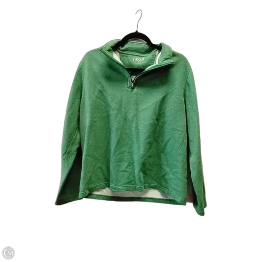 Sweatshirt Collar By Izod In Green, Size: M