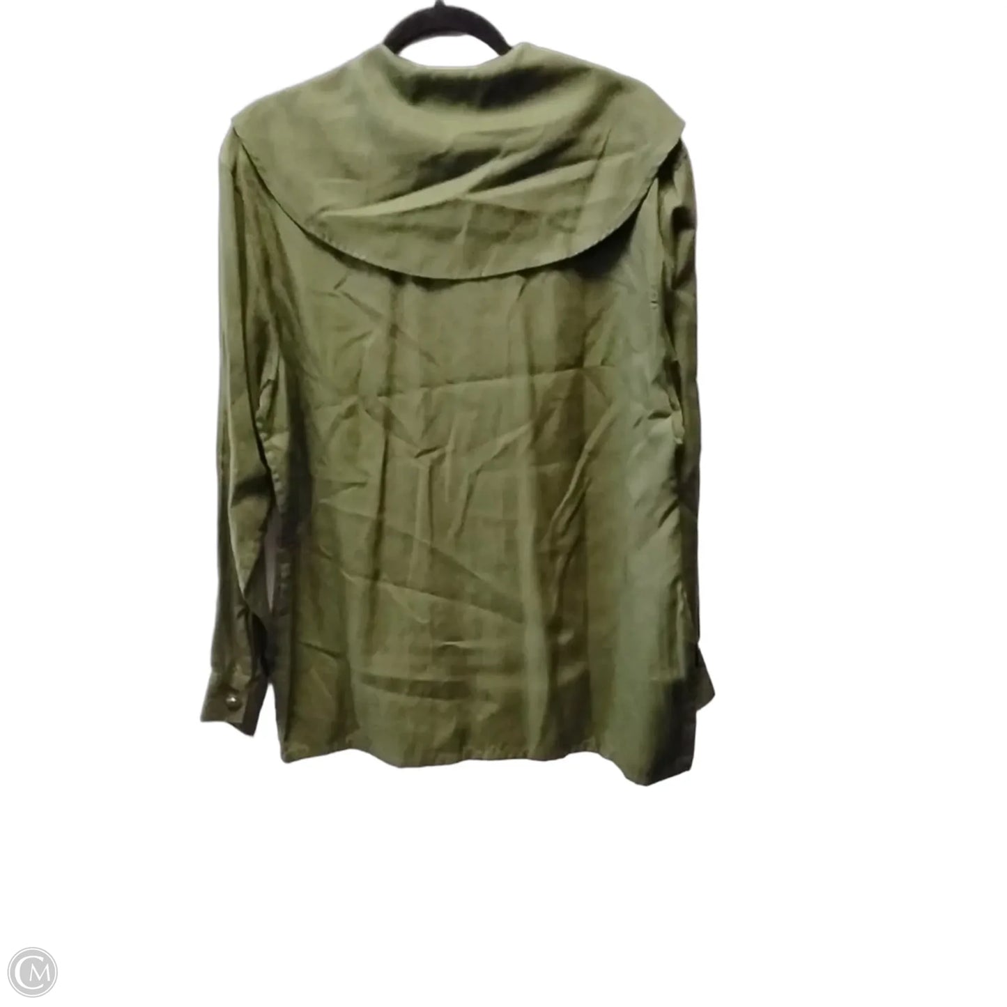 Top Long Sleeve By Banana Republic In Green, Size: M