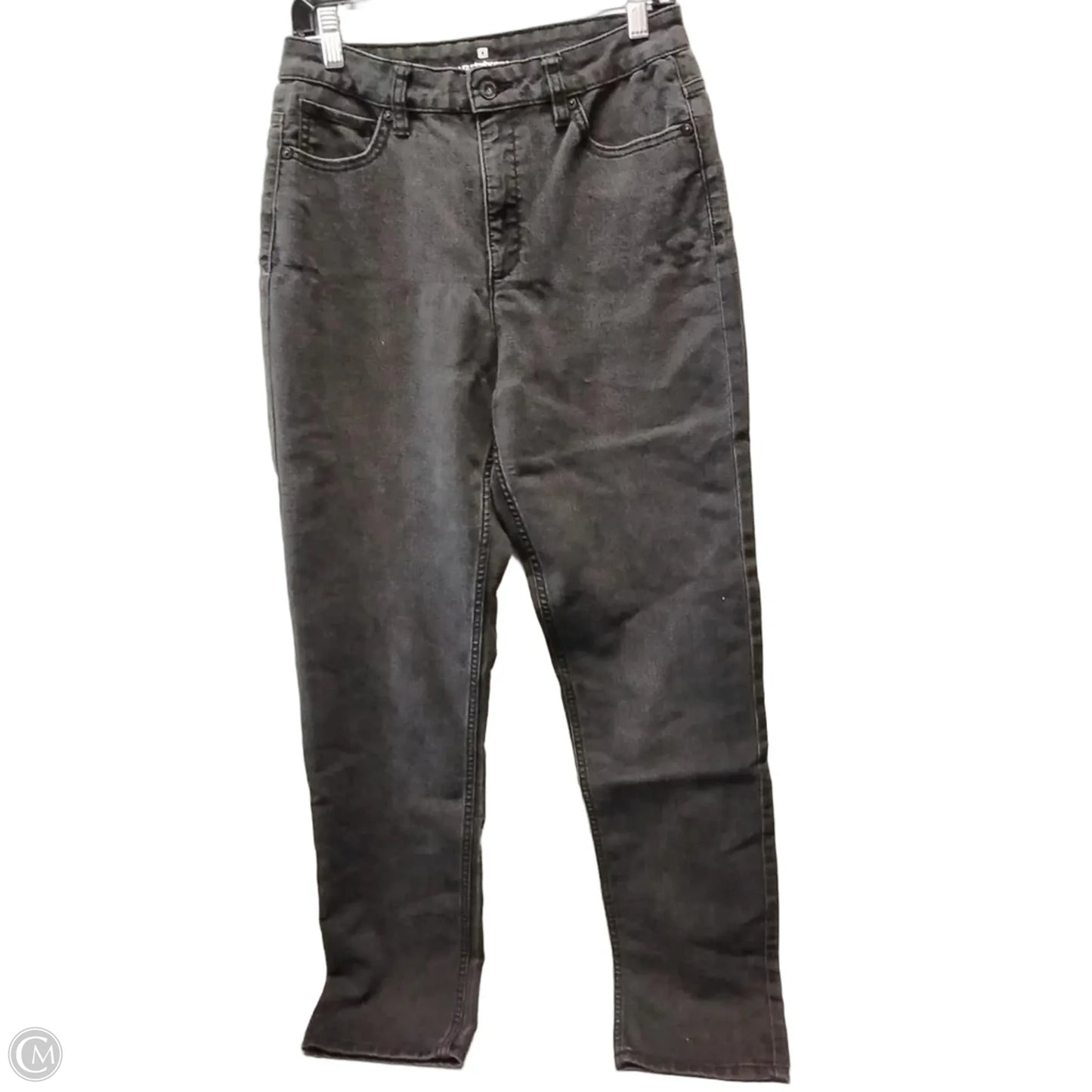 Jeans Straight By Liz Claiborne In Black, Size: 8tall