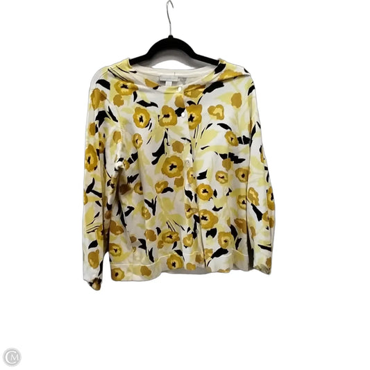 Cardigan By Charter Club In Yellow, Size: Xl