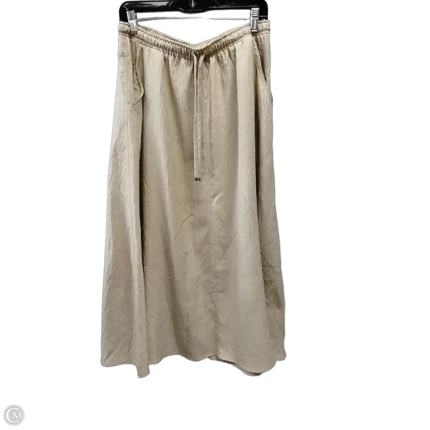 Skirt Midi By Max Studio In Tan, Size: L