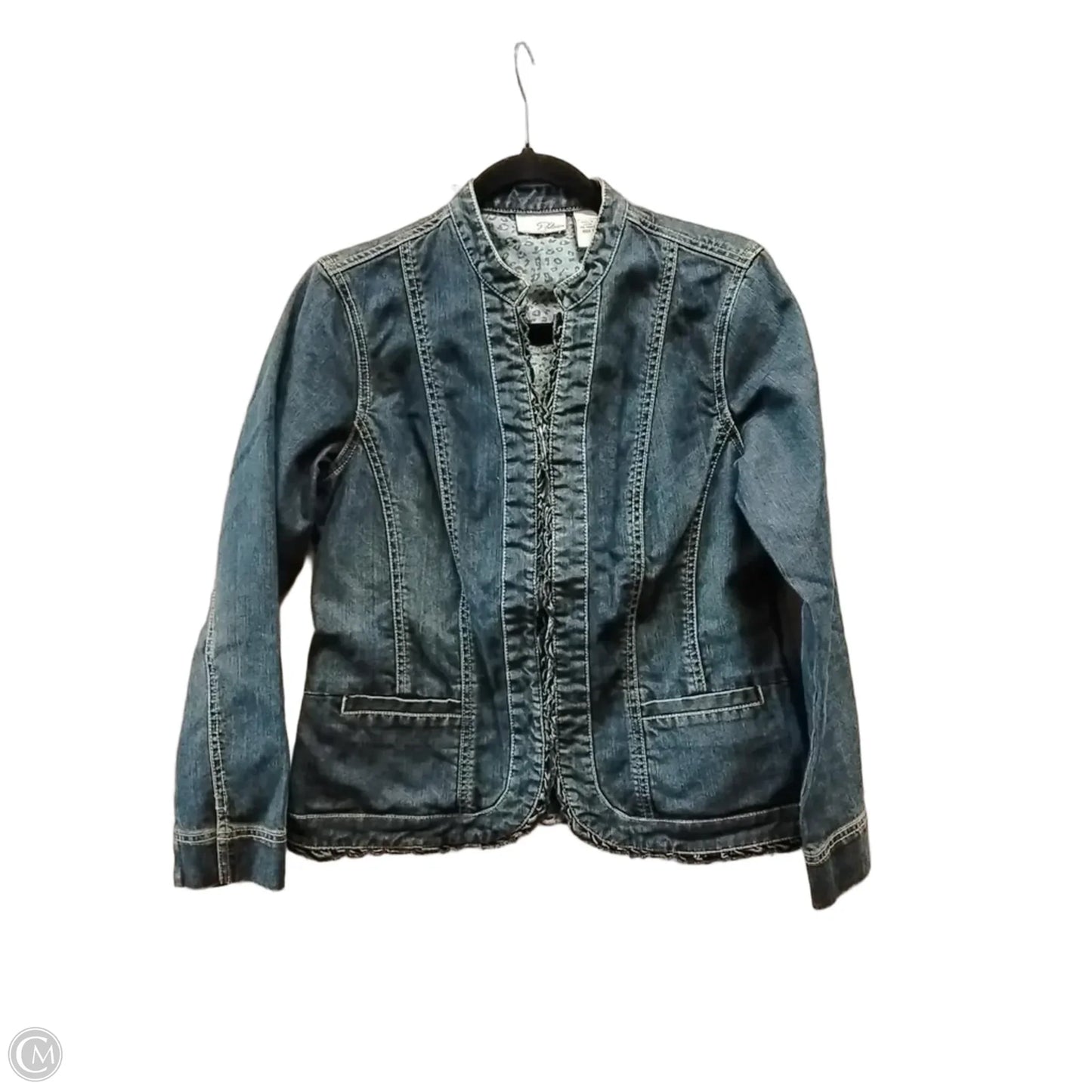 Jacket Denim By Chicos In Blue Denim, Size: M