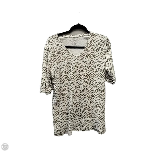 Top Long Sleeve By Chicos In White, Size: L