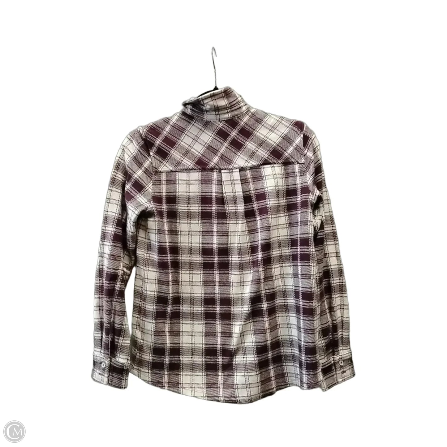 Jacket Shirt By Lands End In Plaid Pattern, Size: Xs