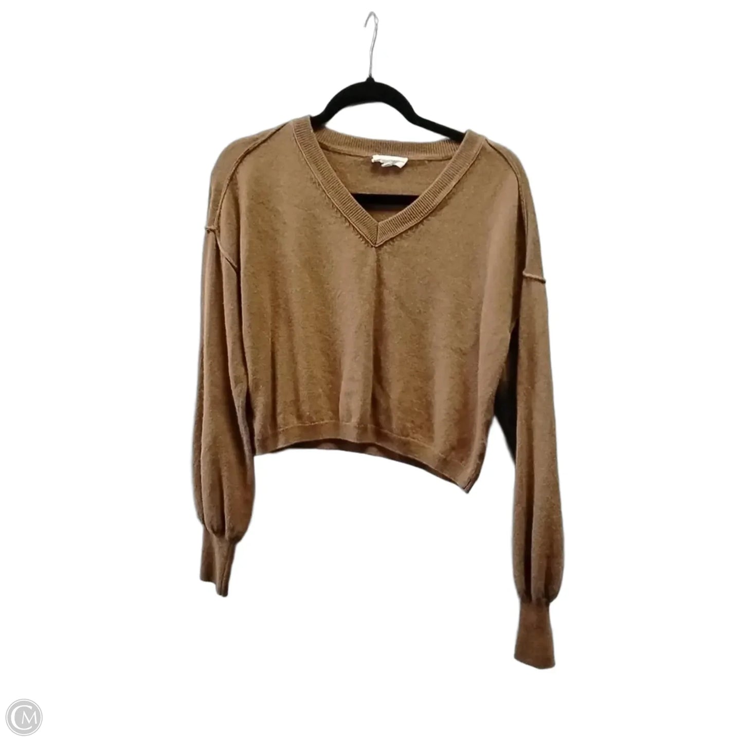 Top Long Sleeve By A Loves A In Brown, Size: M