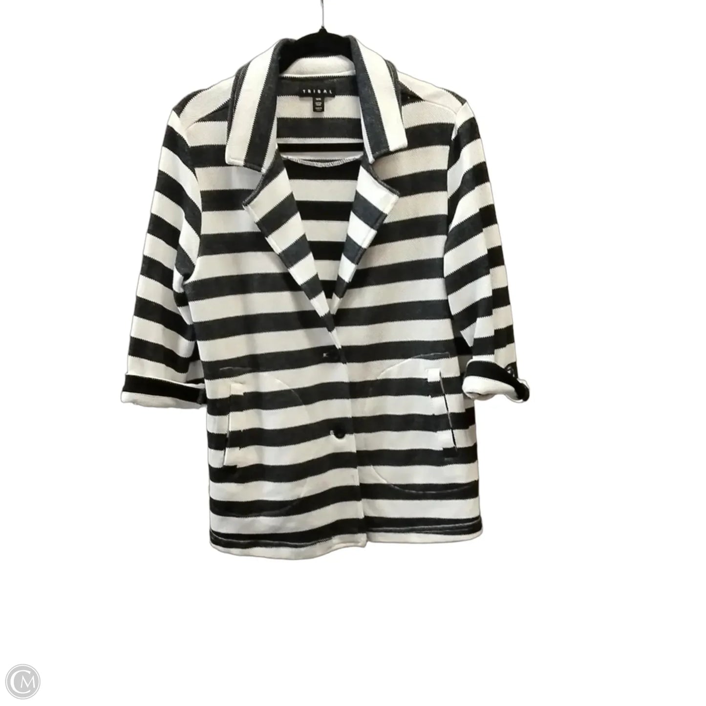 Jacket Other By Tribal In Striped Pattern, Size: M