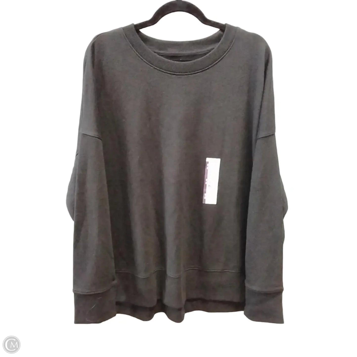 Sweatshirt Crewneck By Time And Tru In Black, Size: Xxl