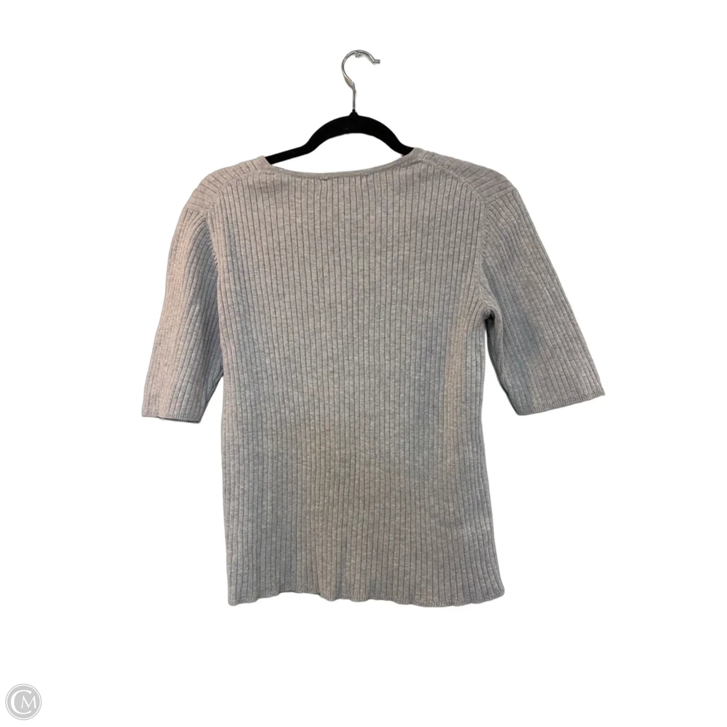 Top 3/4 Sleeve By Eddie Bauer In Grey, Size: M