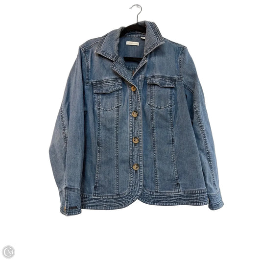 Jacket Denim By Coldwater Creek In Blue Denim, Size: 1x
