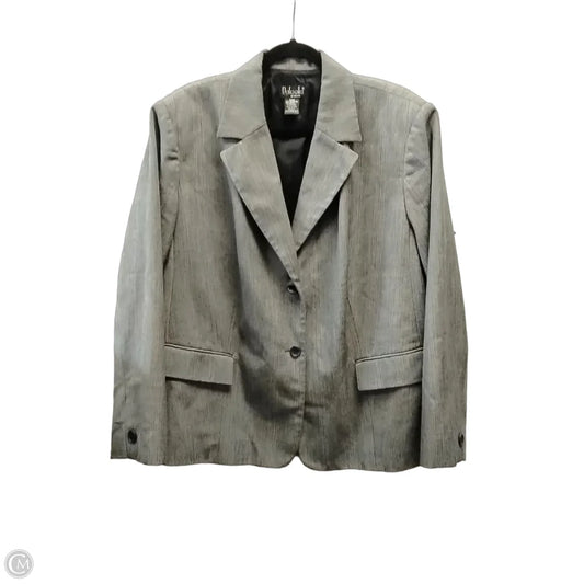 Blazer By Rafaella In Grey, Size: 3x