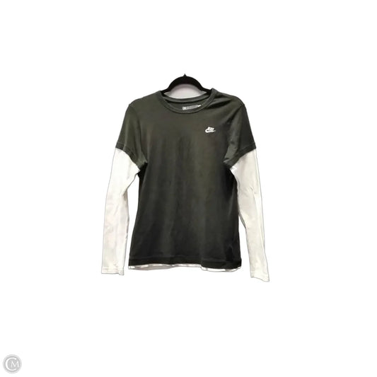 Top Long Sleeve By Nike In Green, Size: L