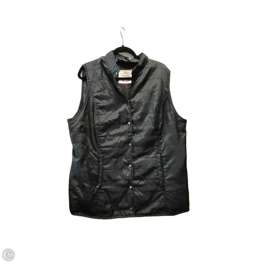 Vest Puffer & Quilted By Avenue In Black, Size: 2x