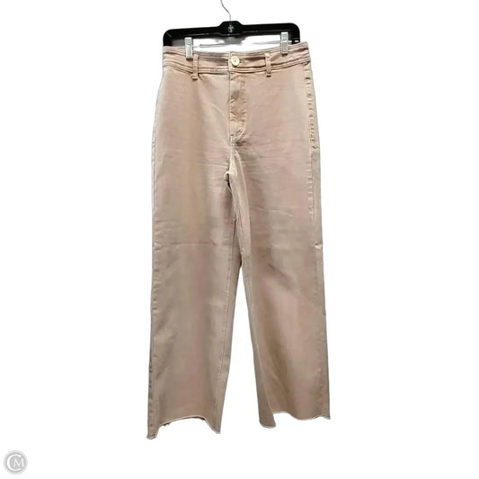 Jeans Wide Leg By Oat In Pink, Size: 8