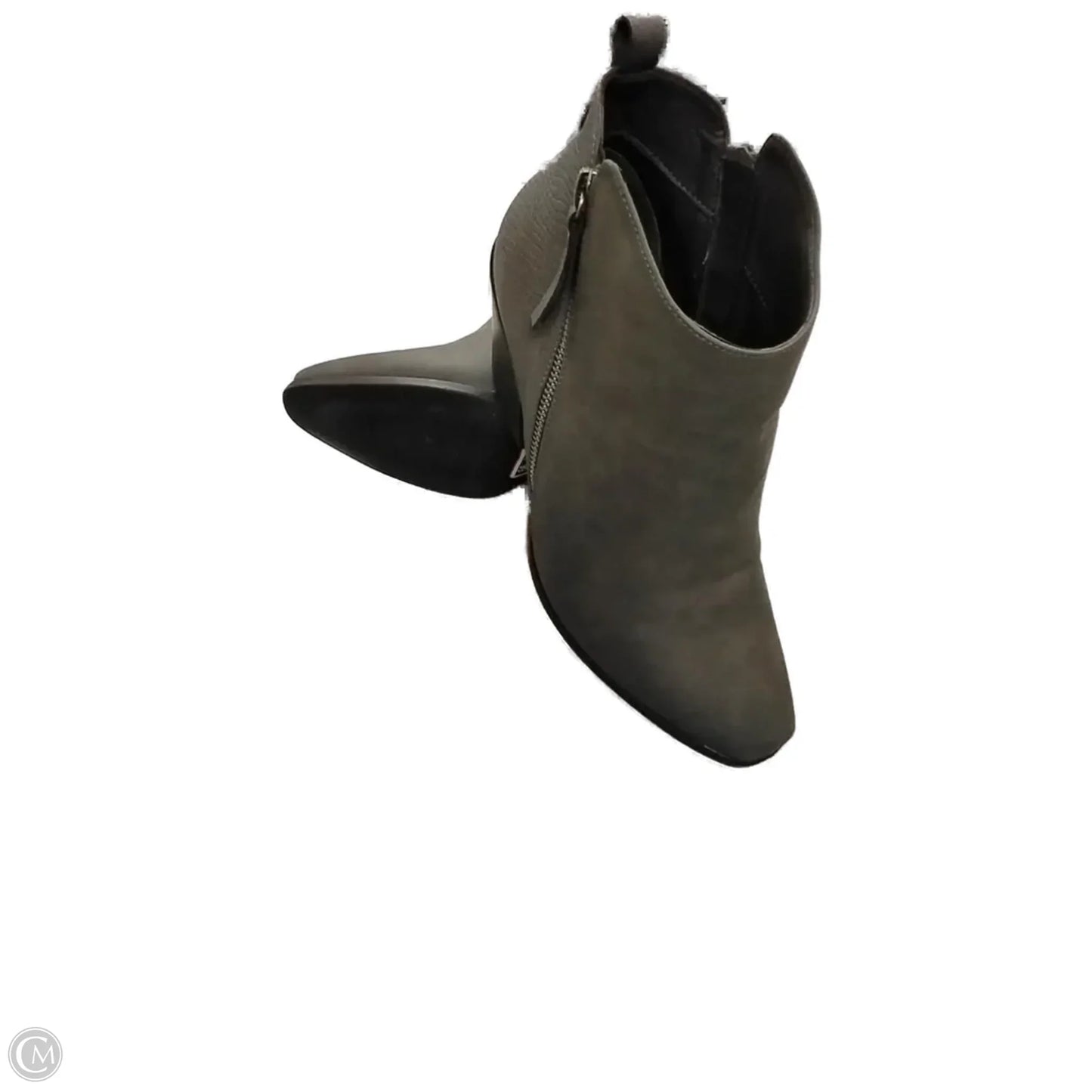 Boots Ankle Heels By Justfab In Grey, Size: 8