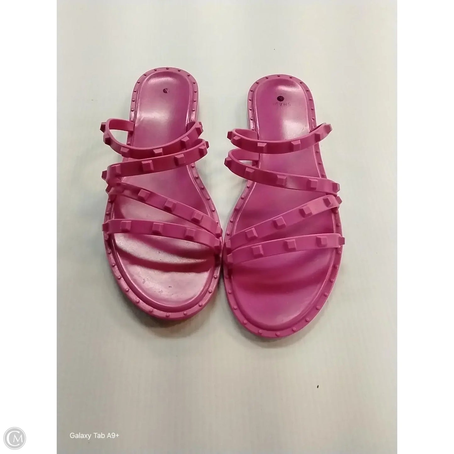 Sandals Flats By Shade & Shore In Pink, Size: 9