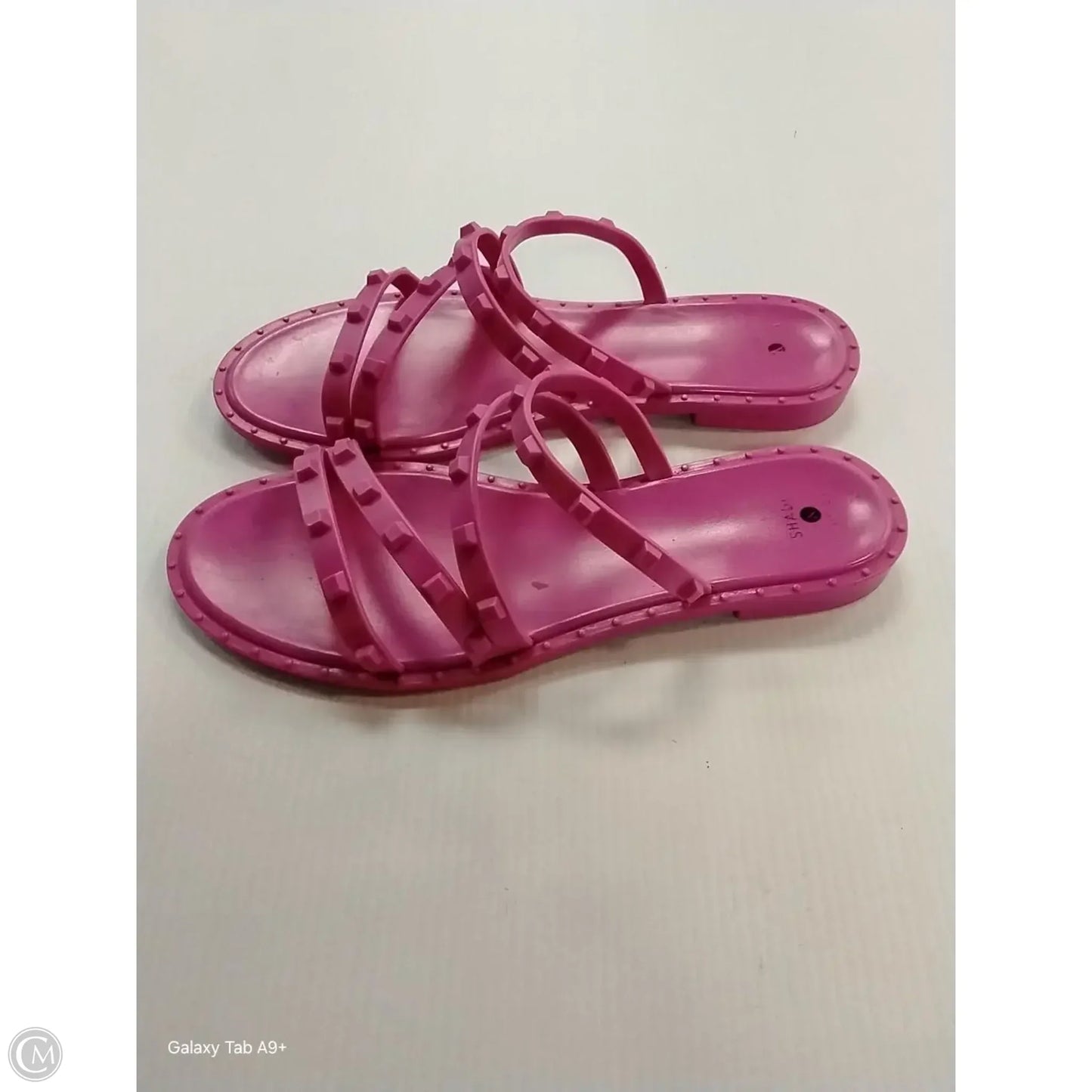 Sandals Flats By Shade & Shore In Pink, Size: 9