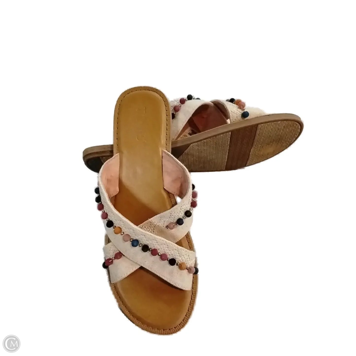 Sandals Flats By Toms In Beige, Size: 7.5