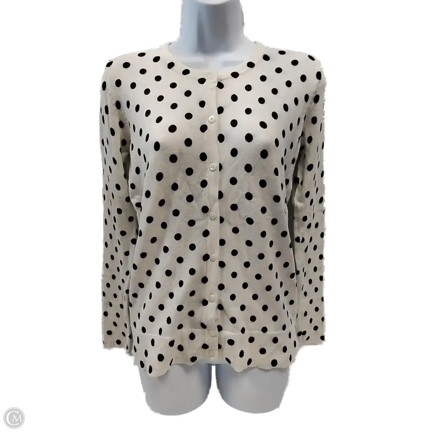 Cardigan By Merona In Polkadot Pattern, Size: M