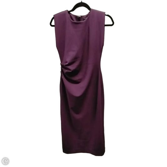 Dress Casual Midi By Ann Taylor In Purple, Size: 2p