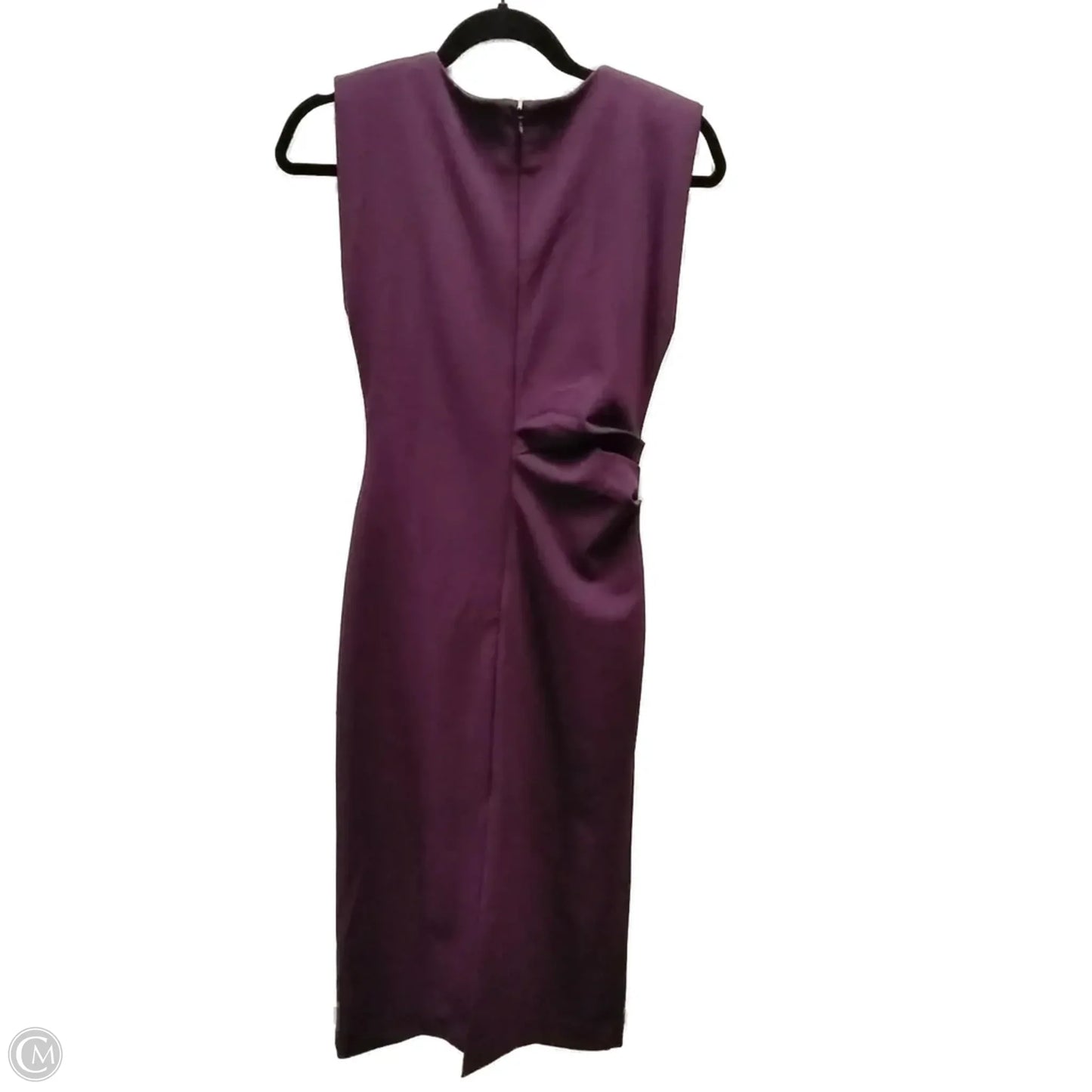 Dress Casual Midi By Ann Taylor In Purple, Size: 2p