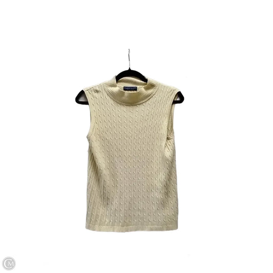 Top Sleeveless By Karen Scott In Yellow, Size: Mp
