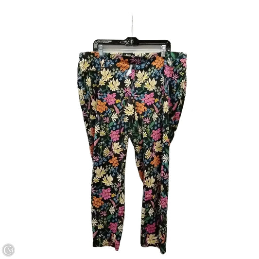 Pants Other By Faded Glory In Floral Print, Size: 24