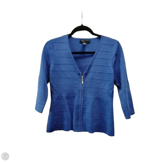 Top 3/4 Sleeve By Cable And Gauge In Blue, Size: Sp