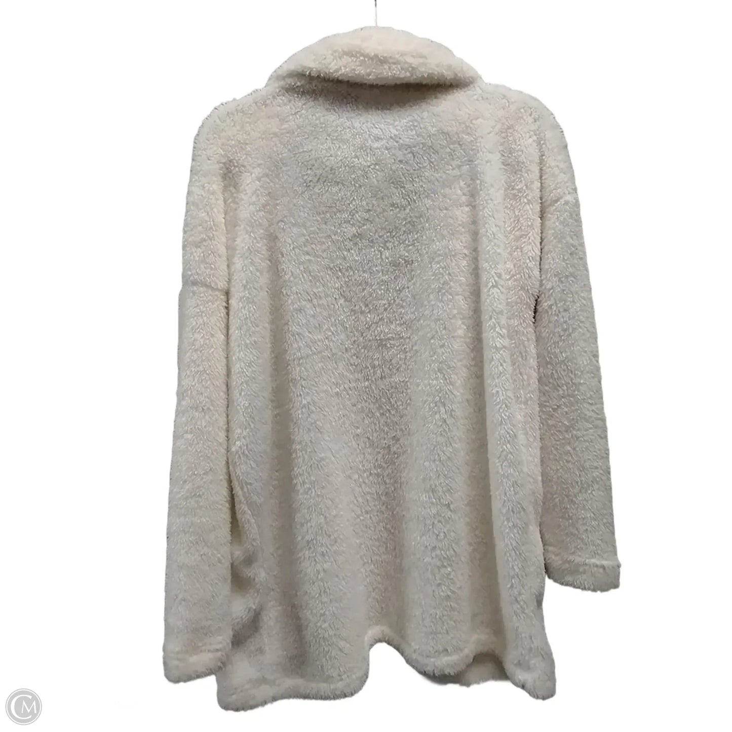 Jacket Faux Fur & Sherpa By Bobi In White, Size: S