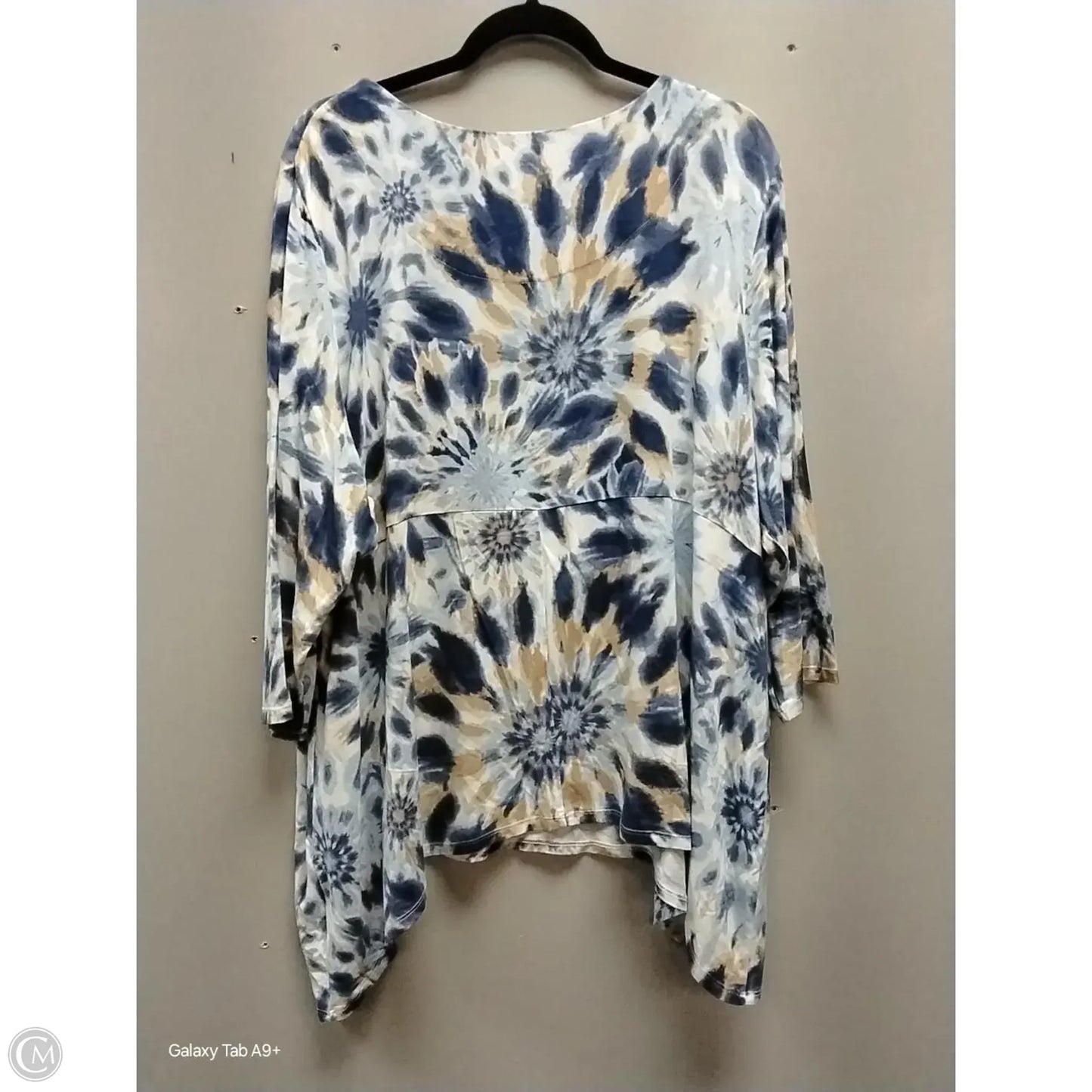 Top Long Sleeve By Ruby Rd In Tie Dye Print, Size: 2x