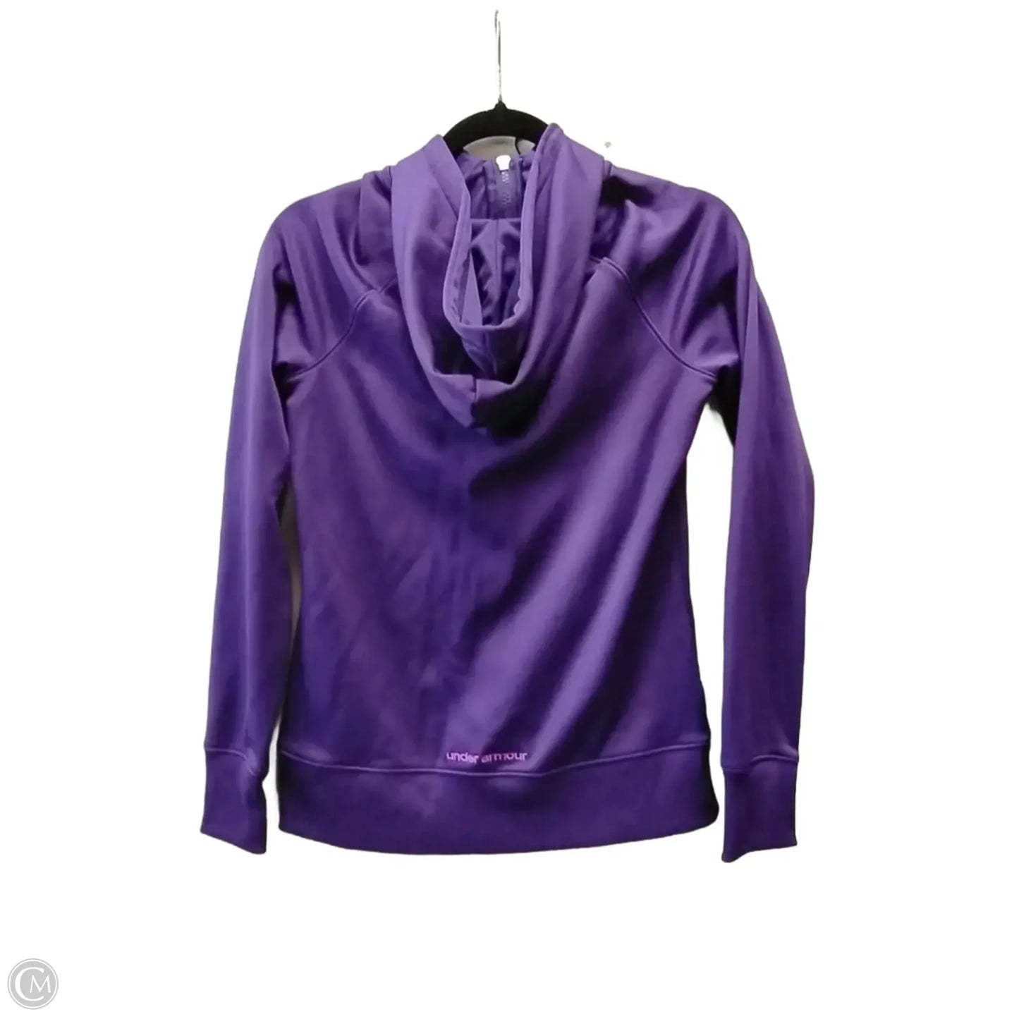Athletic Top Long Sleeve Hoodie By Under Armour In Purple, Size: S