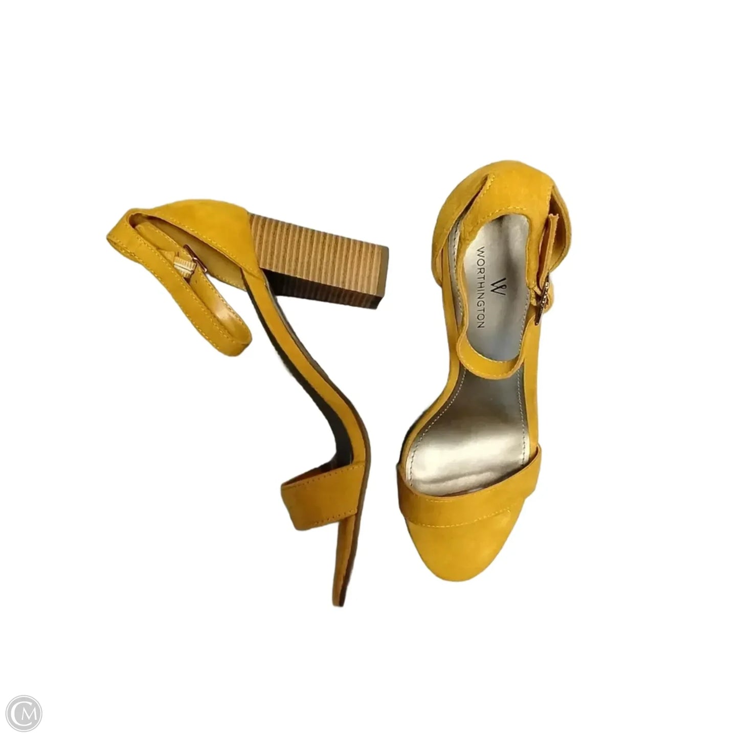 Shoes Heels Block By Worthington In Yellow, Size: 6