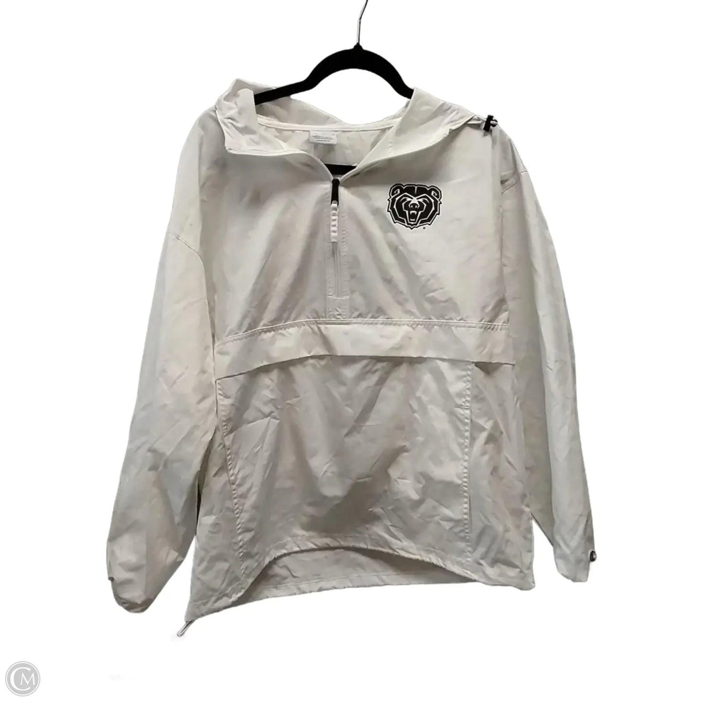 Jacket Windbreaker By Champion In White, Size: M
