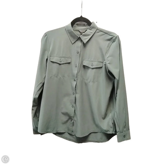 Top Long Sleeve By Eddie Bauer In Green, Size: S
