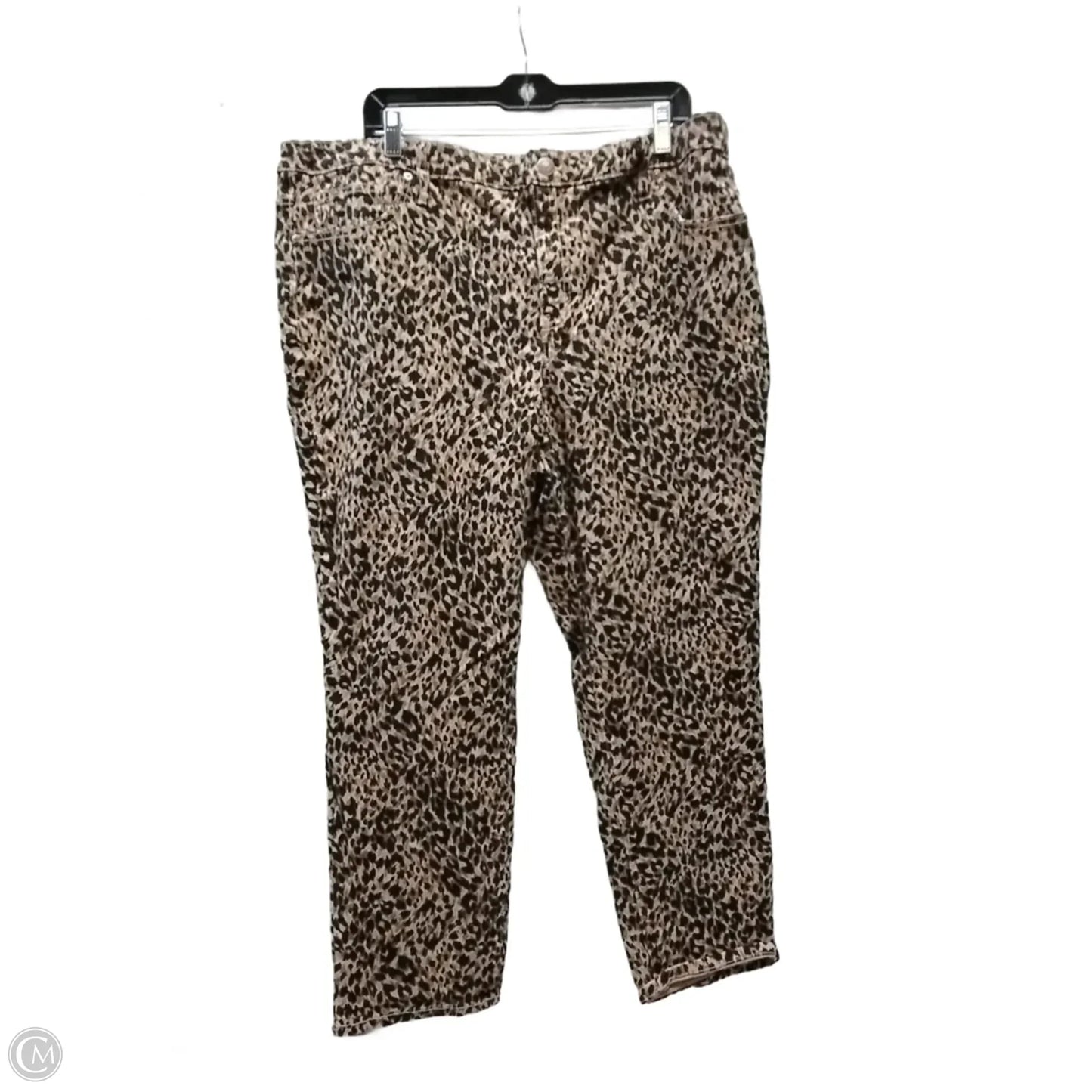 Jeans Straight By Terra & Sky In Animal Print, Size: 18w