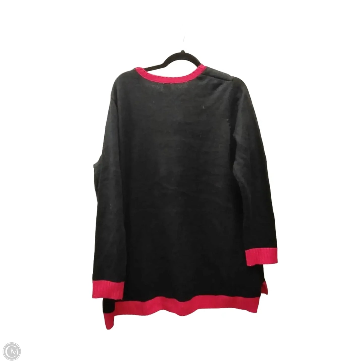 Sweater By Holiday Time In Black, Size: 2x