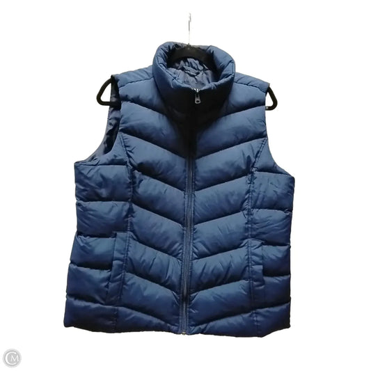 Vest Puffer & Quilted By Lands End In Blue, Size: L