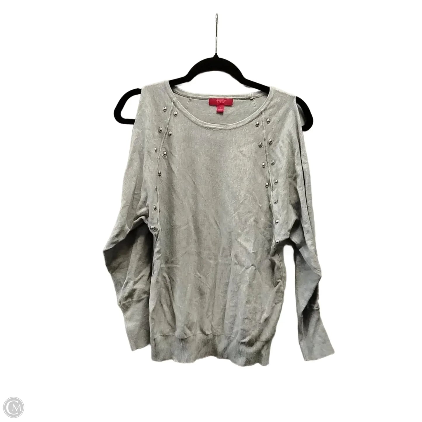 Top Long Sleeve By Jennifer Lopez In Grey, Size: M