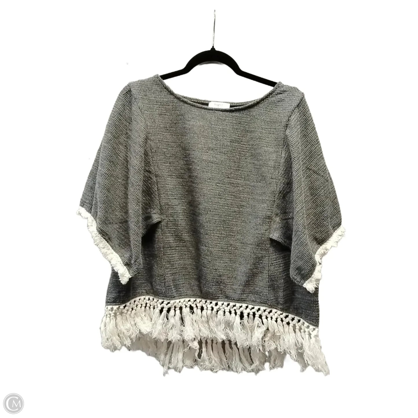 Top Short Sleeve By Hayden Harnett In Grey, Size: M