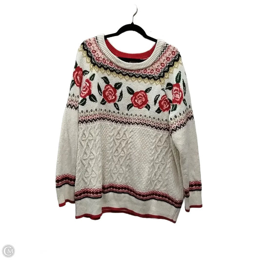 Sweater By Mossimo In Floral Print, Size: Xxl