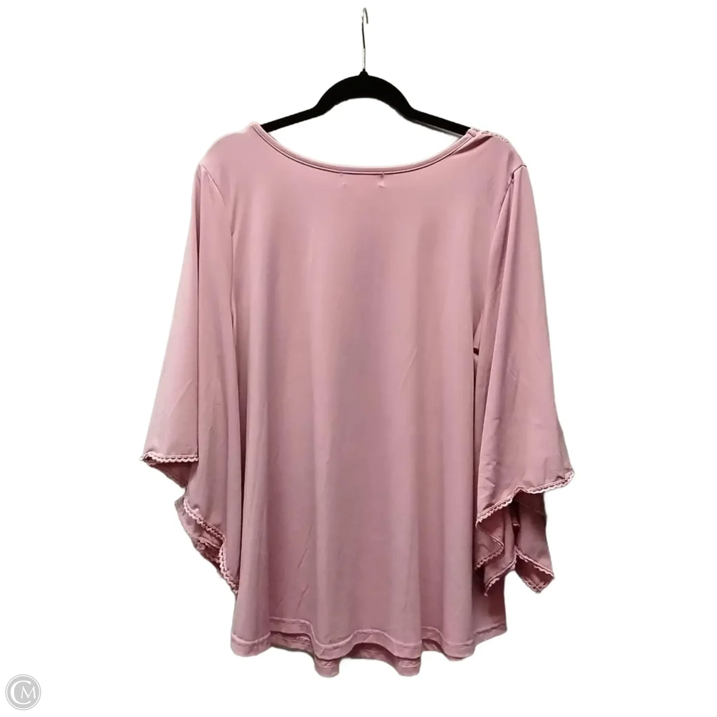 Top Long Sleeve By Clothes Mentor In Pink, Size: 1x