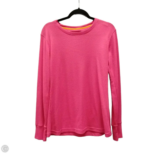 Top Long Sleeve By Under Armour In Pink, Size: Xl