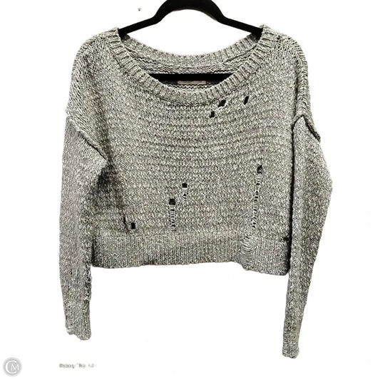 Top Long Sleeve By Hollister In Grey, Size: S